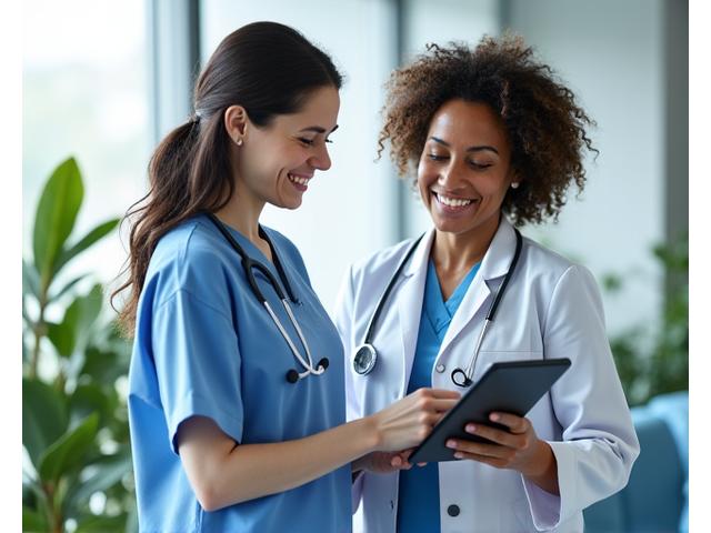 Woman consulting with a female doctor, reviewing health charts, symbolizing proactive preventive care